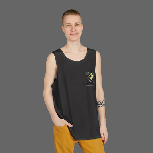 Globe Shield Men's Tank Top — Adventure Travel Logo Athletic Tank