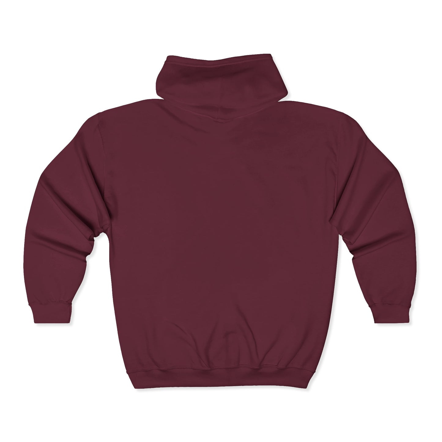 Full-Zip Hooded Sweatshirt — Classic Shield Logo "Golden Wolves"