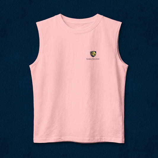 Lion Shield Muscle Tank — Small Chest Crest Athletic Tank Top