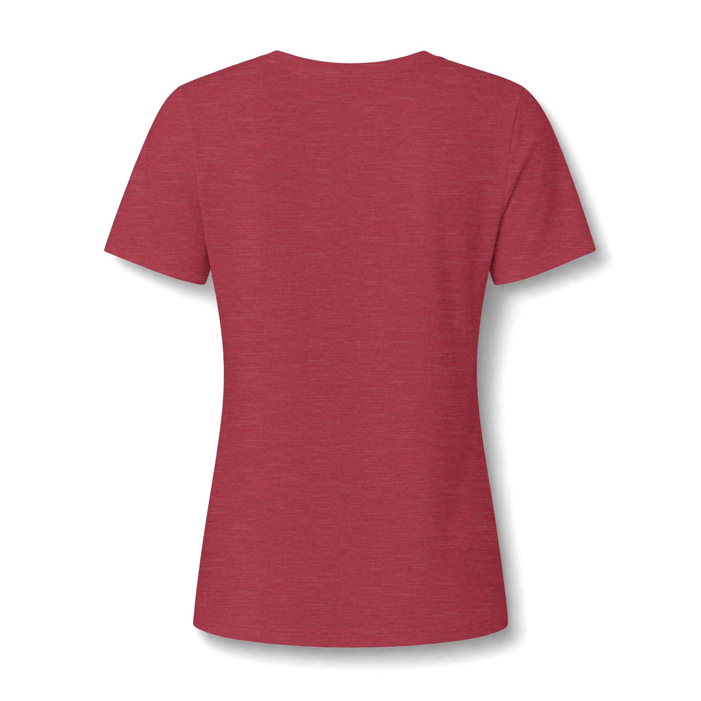 Women's V-Neck Tee — Small Chest Crest Graphic