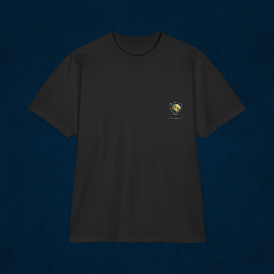 Chest Crest Logo T-Shirt — Minimal Shield Graphic Tee