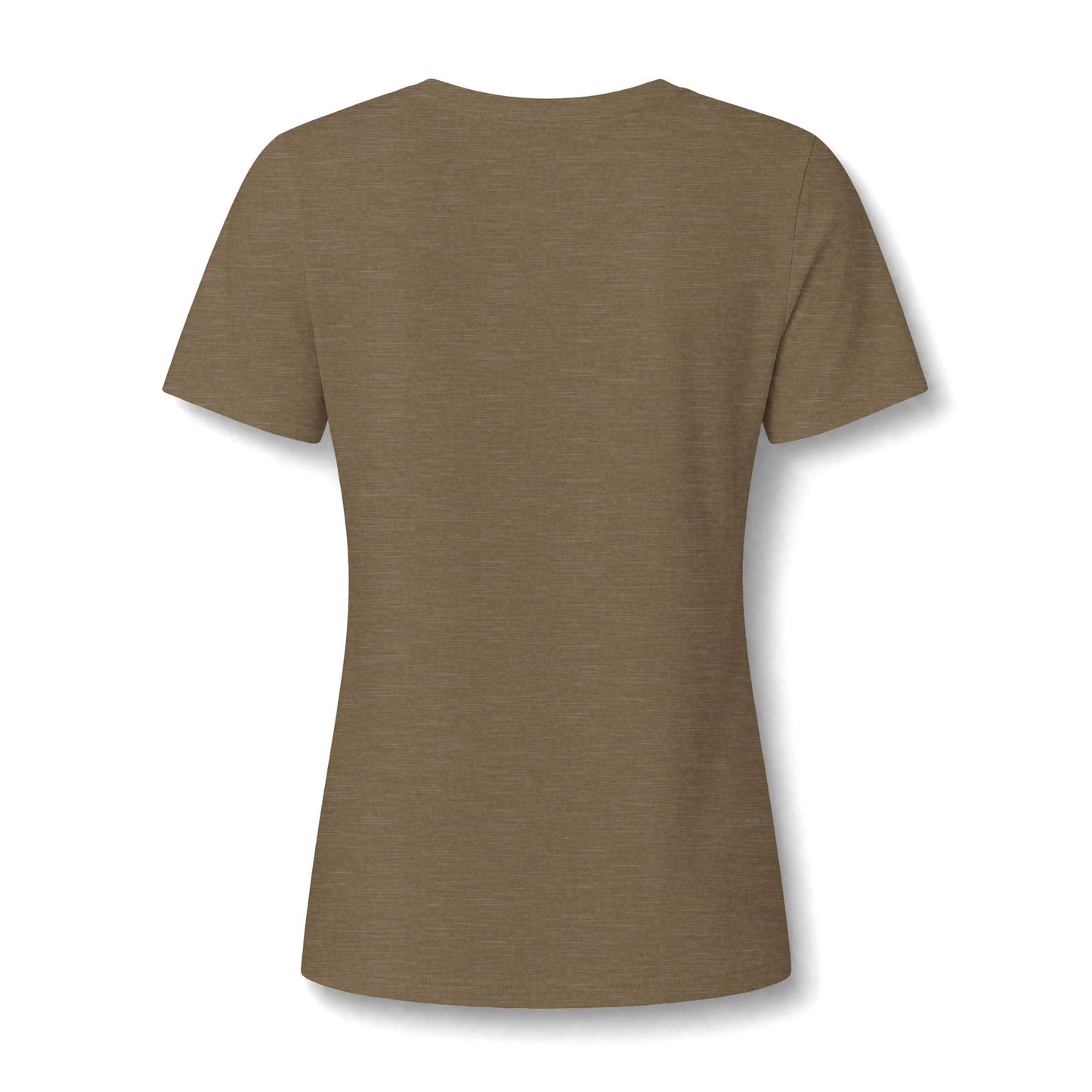 Women's V-Neck Tee — Small Chest Crest Graphic