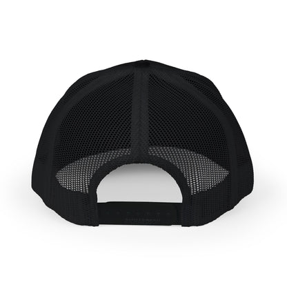 Trucker Cap with Lion Crest Logo — Embroidered Snapback Mesh Hat
