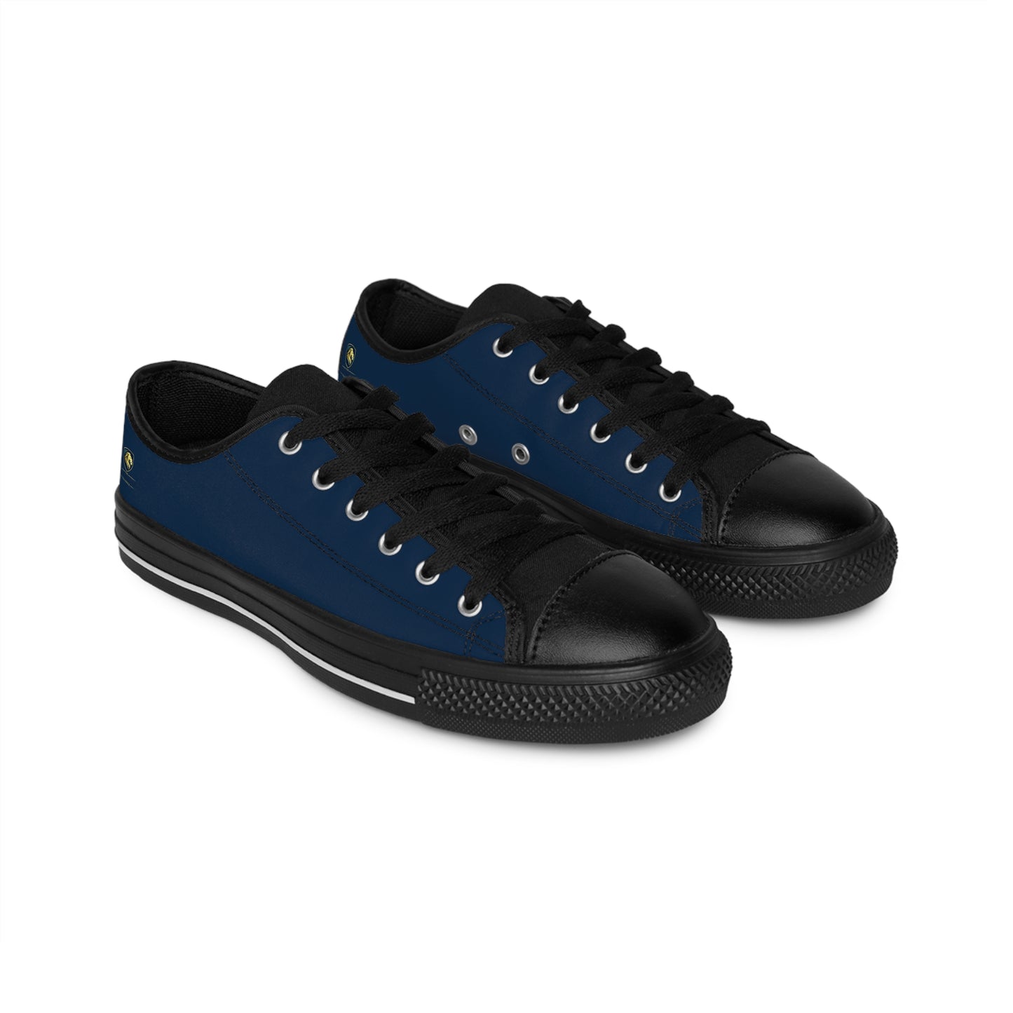 Men's Navy Canvas Sneakers — Low-Top Casual Shoes for Everyday Wear