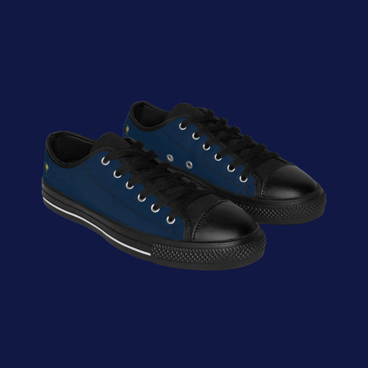 Men's Navy Canvas Sneakers — Low-Top Casual Shoes for Everyday Wear