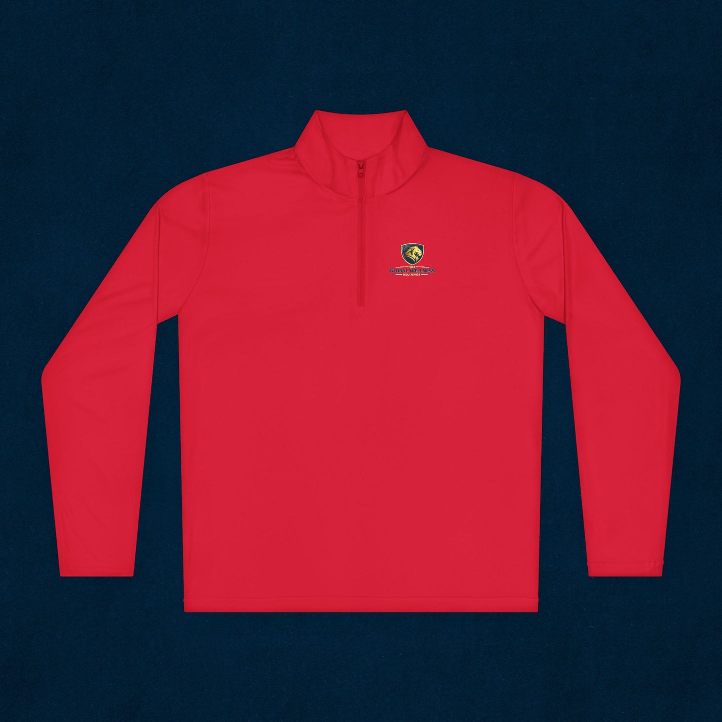 Quarter-Zip Pullover — Small Crest Logo "Live to Explore"