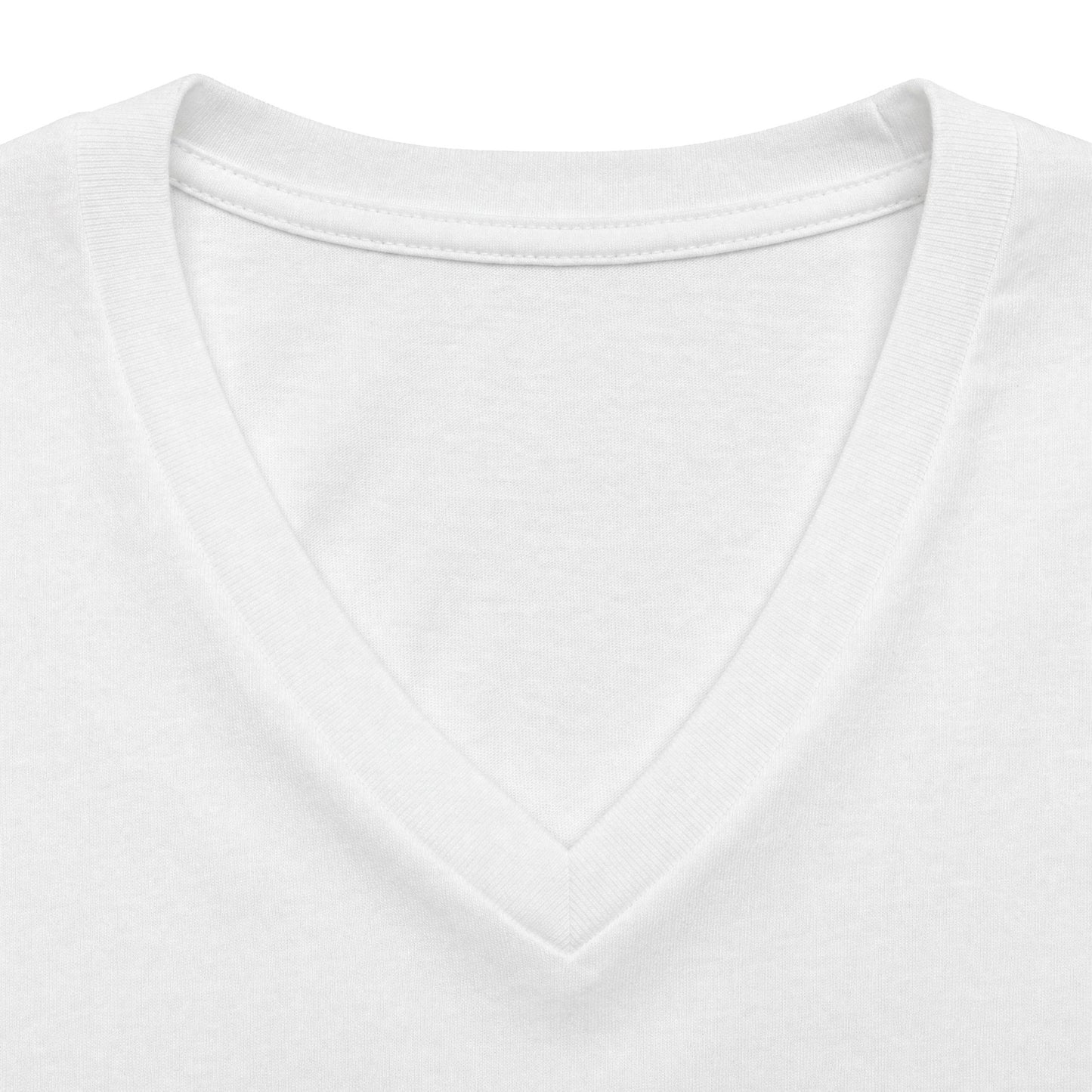 Women's V-Neck Tee — Small Chest Crest Graphic