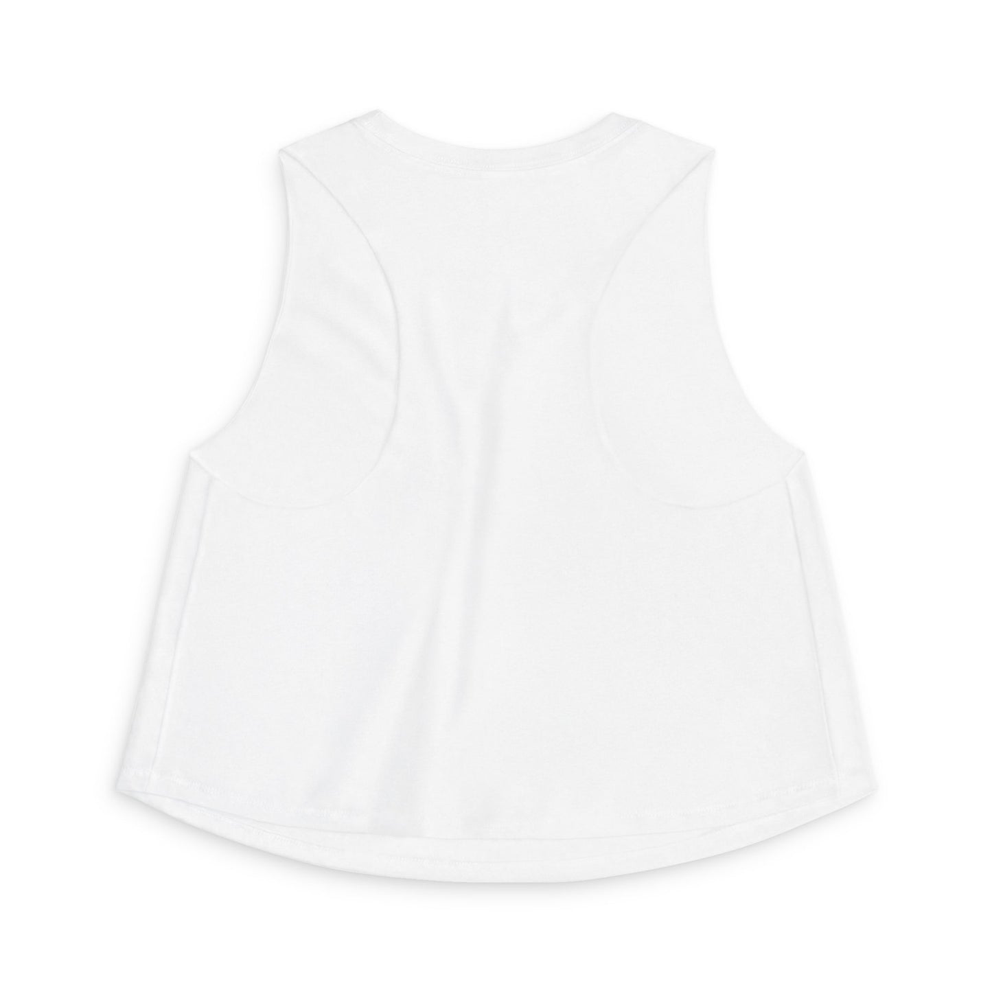 Women's Crop Top with Small Crest Logo – Casual Athletic Sleeveless Tank