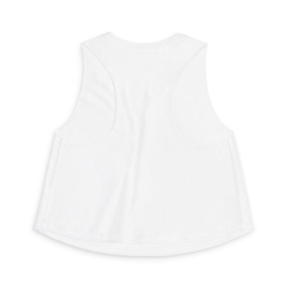 Women's Crop Top with Small Crest Logo – Casual Athletic Sleeveless Tank