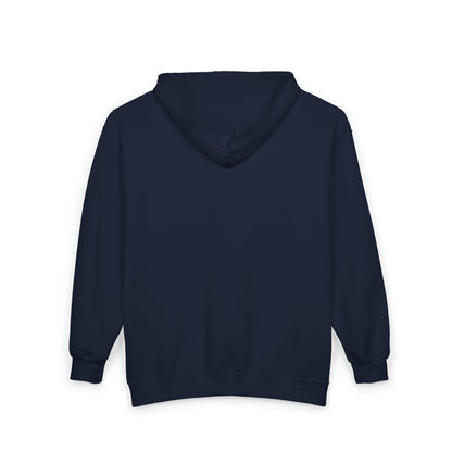 Full-Zip Hooded Sweatshirt — Classic Shield Logo "Golden Wolves"