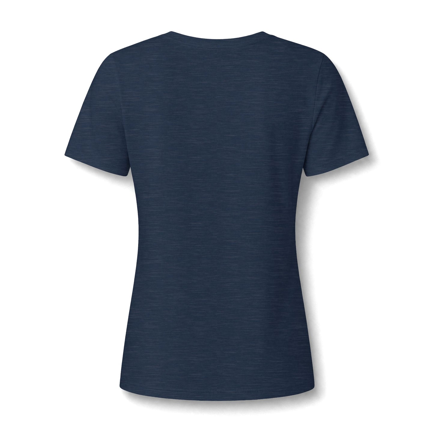 Women's V-Neck Tee — Small Chest Crest Graphic
