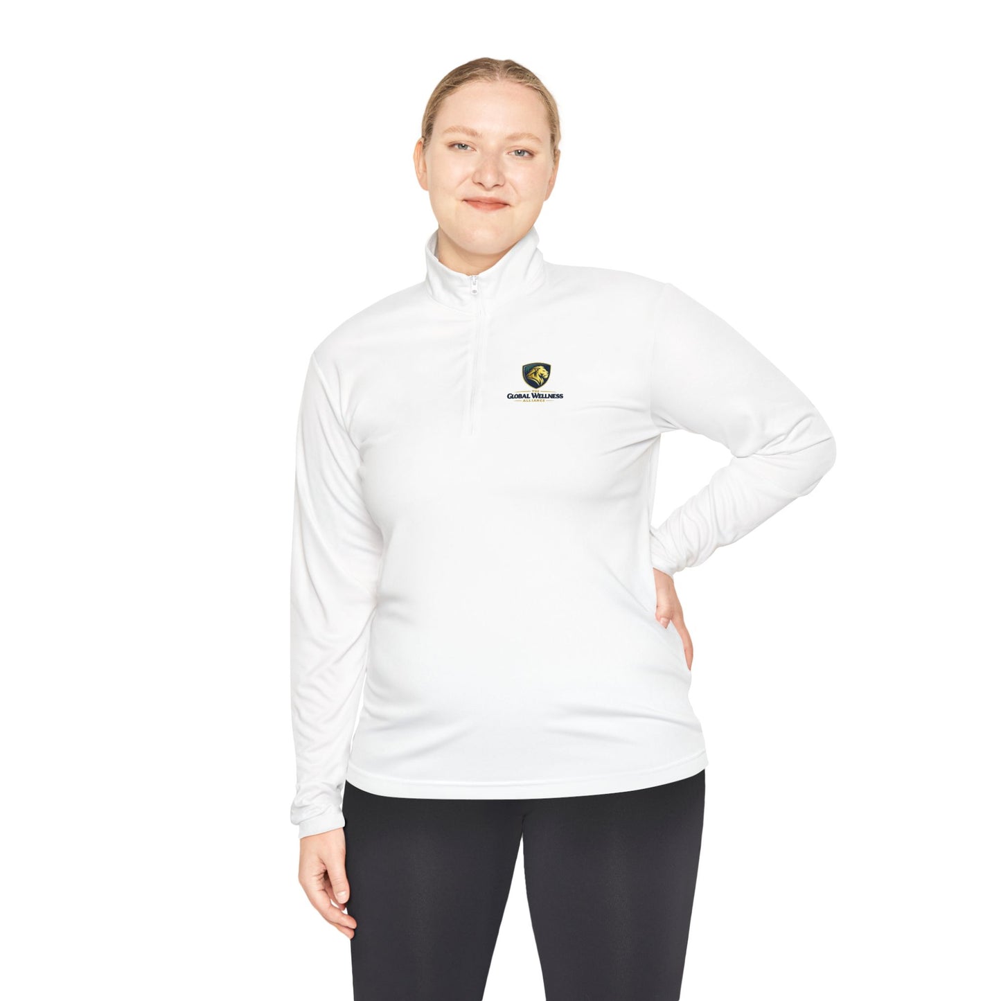 Quarter-Zip Pullover — Small Crest Logo "Live to Explore"