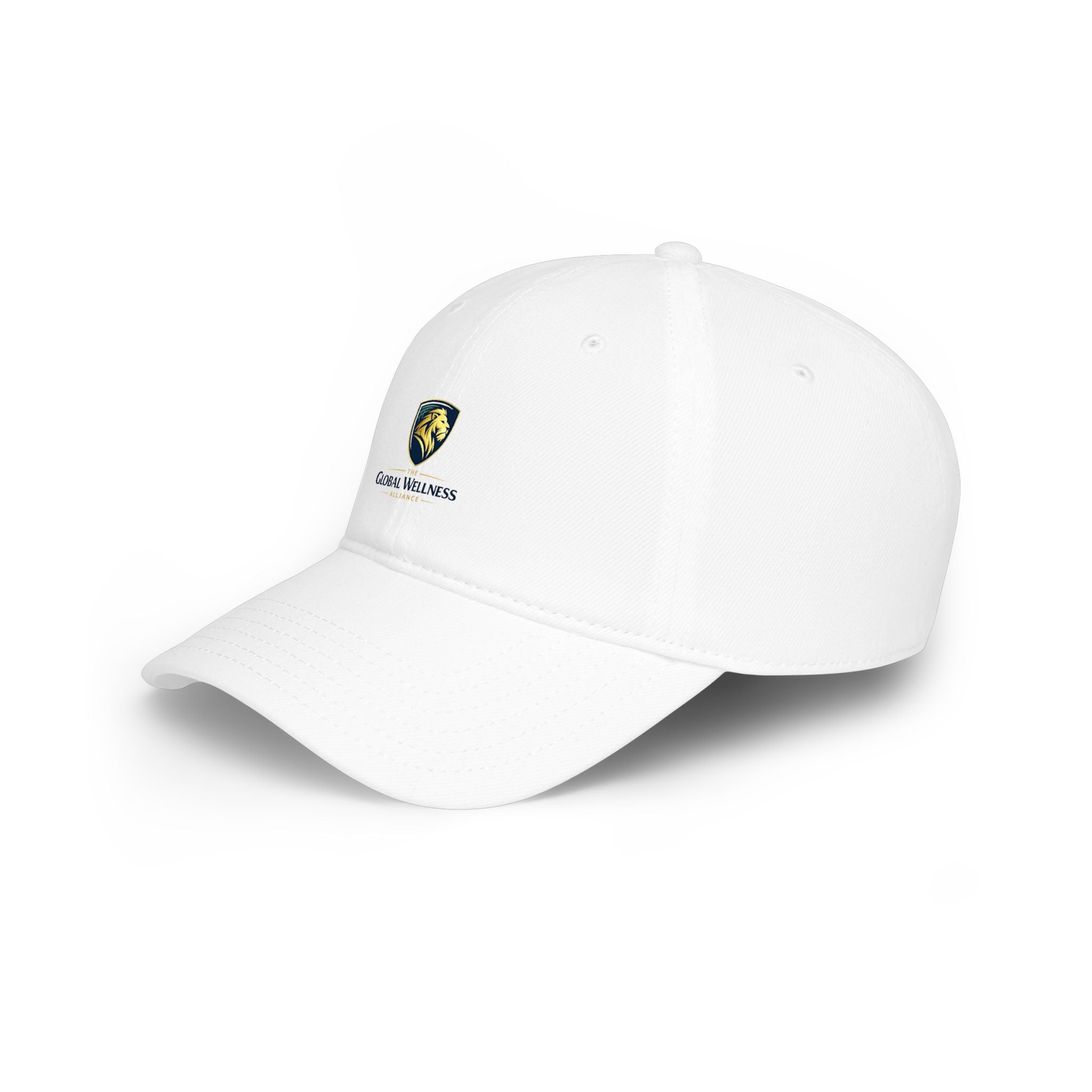 Global Wellness Low Profile Baseball Cap — Embroidered Lion Crest Logo