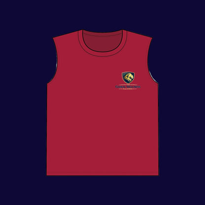 Sleeveless Performance Tee — Small Chest Logo "Road Warrior" Athletic Tank