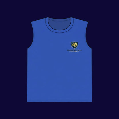 Sleeveless Performance Tee — Small Chest Logo "Road Warrior" Athletic Tank