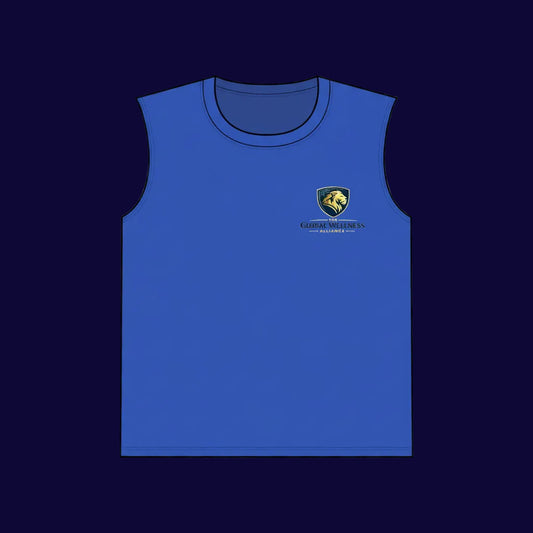 Sleeveless Performance Tee — Small Chest Logo "Road Warrior" Athletic Tank