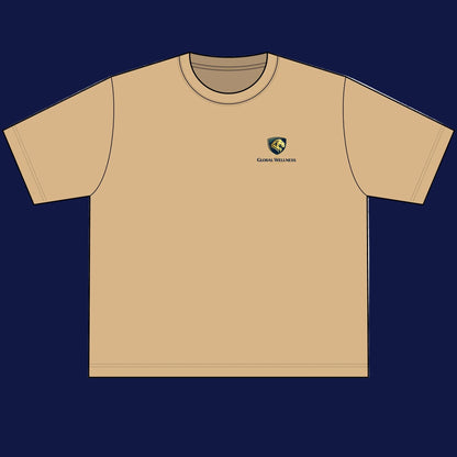Chest Crest Tee — 'Golden Stallion' Logo Urban T-Shirt