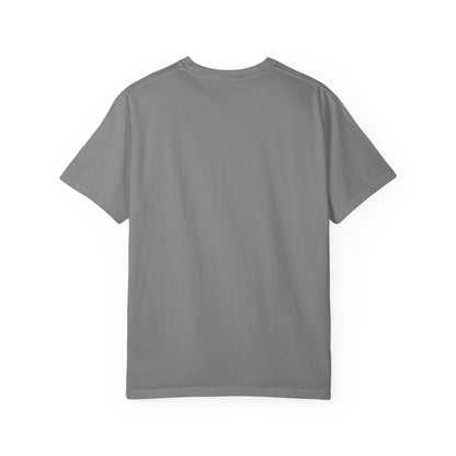 Minimal Cream T‑Shirt with Small Shield Logo — Casual Everyday Tee
