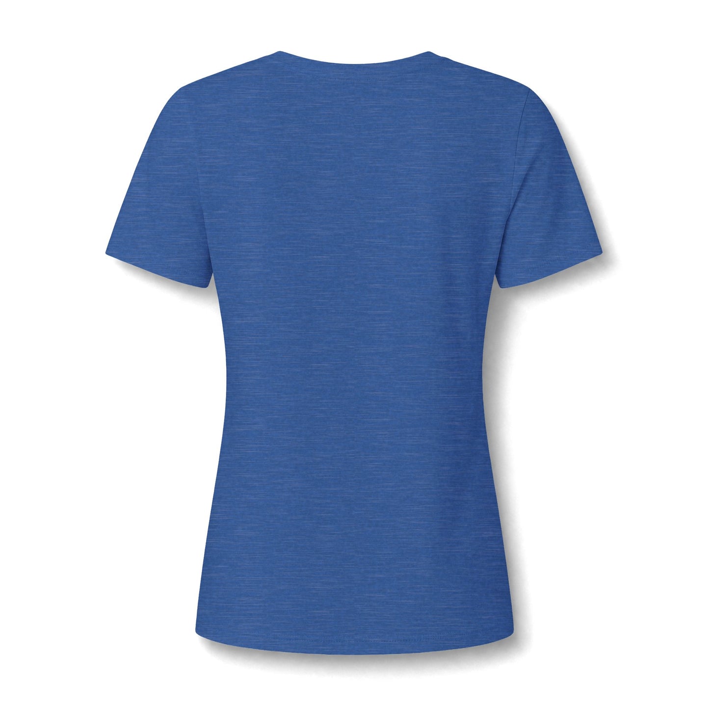 Women's V-Neck Tee — Small Chest Crest Graphic