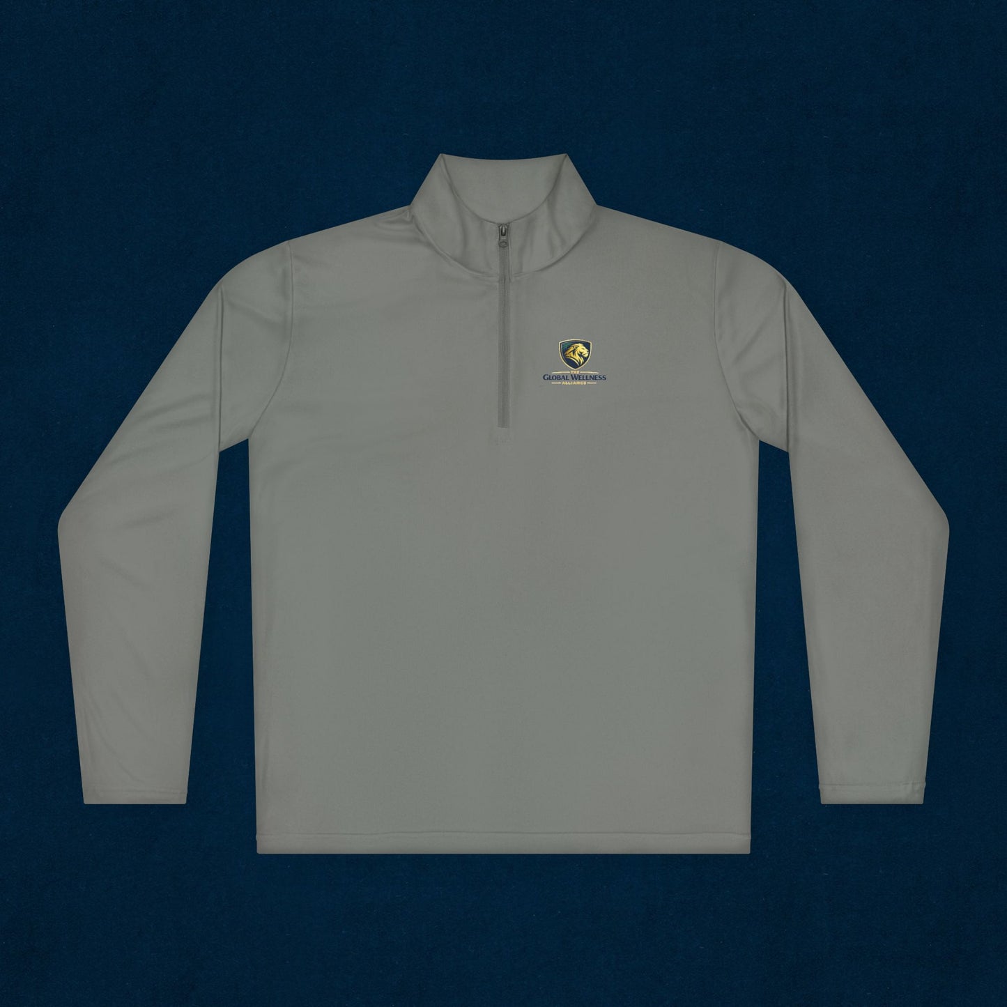 Quarter-Zip Pullover — Small Crest Logo "Live to Explore"