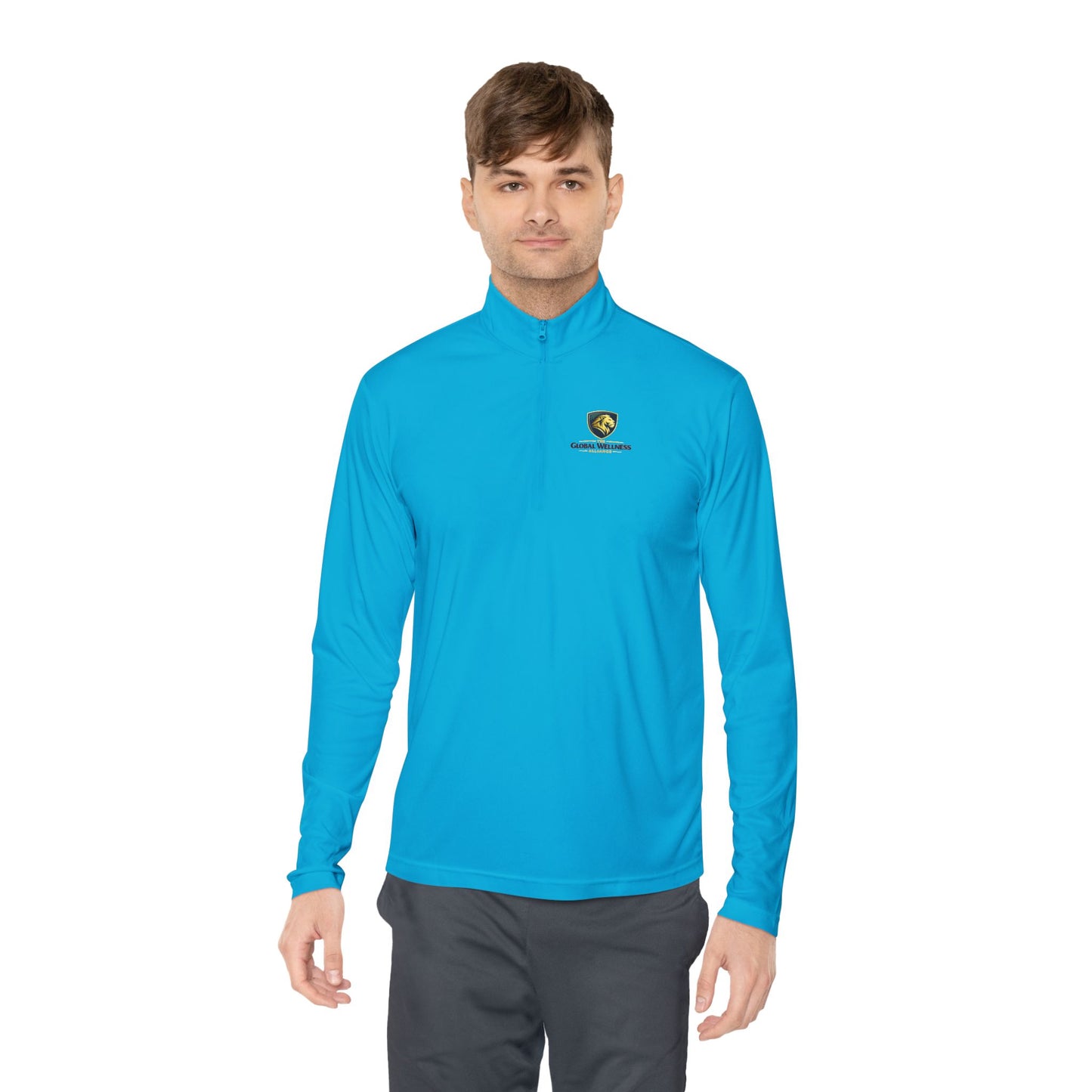Quarter-Zip Pullover — Small Crest Logo "Live to Explore"