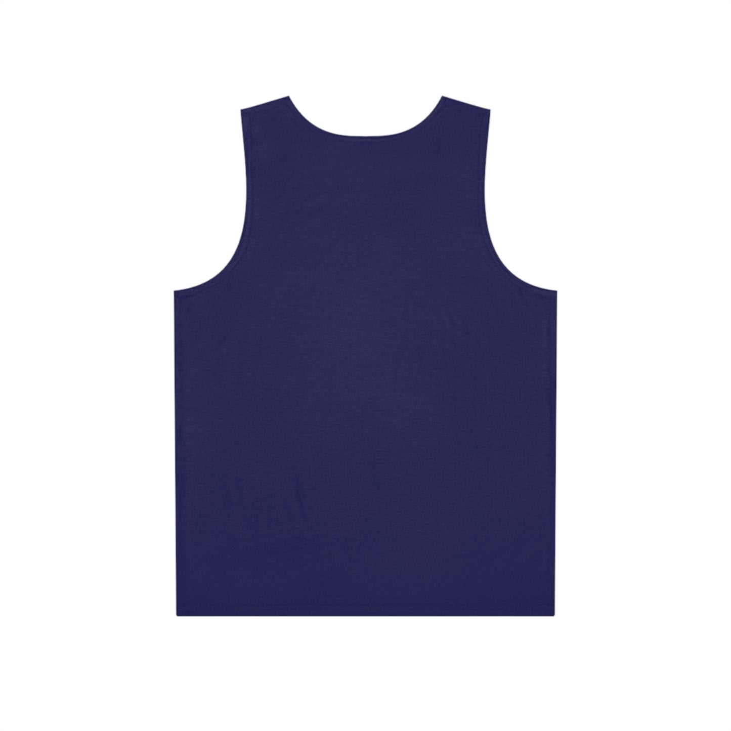 Navy Pocket Emblem Tank Top — Minimalist Men's Athletic Summer Shirt