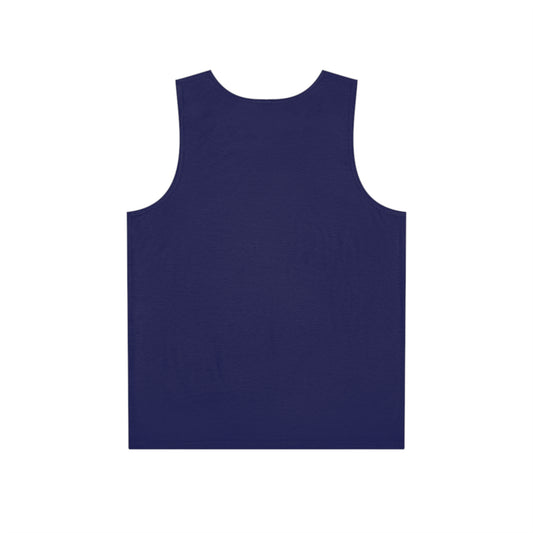 Navy Pocket Emblem Tank Top — Minimalist Men's Athletic Summer Shirt