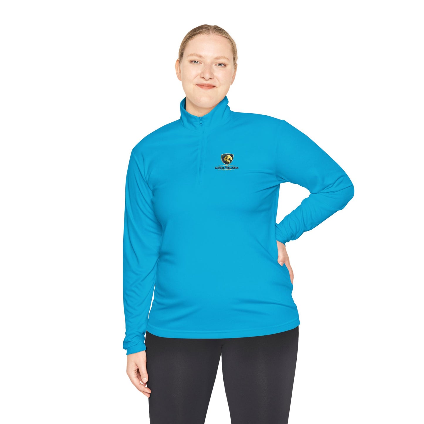 Quarter-Zip Pullover — Small Crest Logo "Live to Explore"