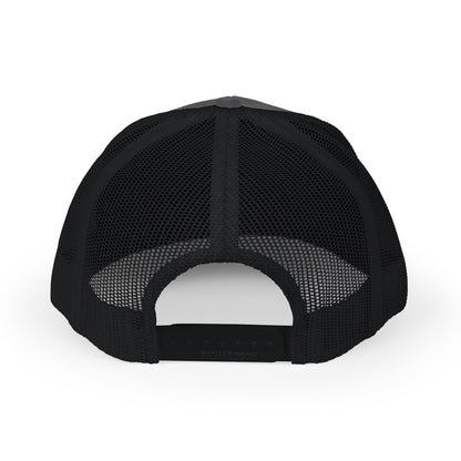 Trucker Cap with Lion Crest Logo — Embroidered Snapback Mesh Hat