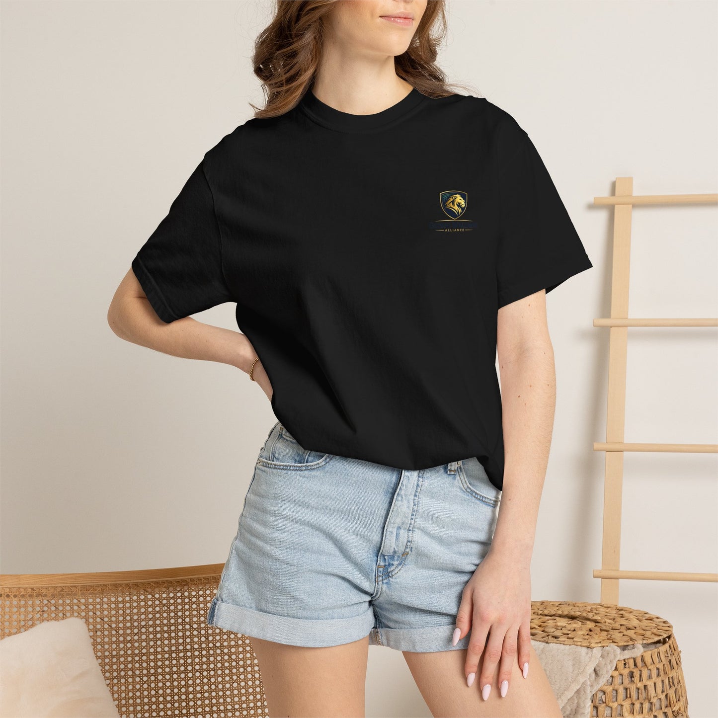 Vintage Crest T-Shirt — Gentle Waves Club Chest Logo