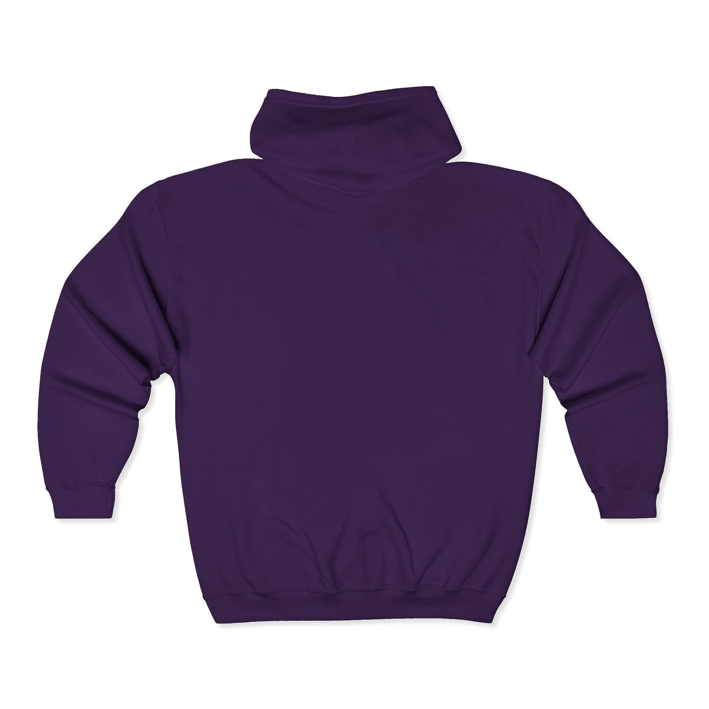 Full-Zip Hooded Sweatshirt — Classic Shield Logo "Golden Wolves"