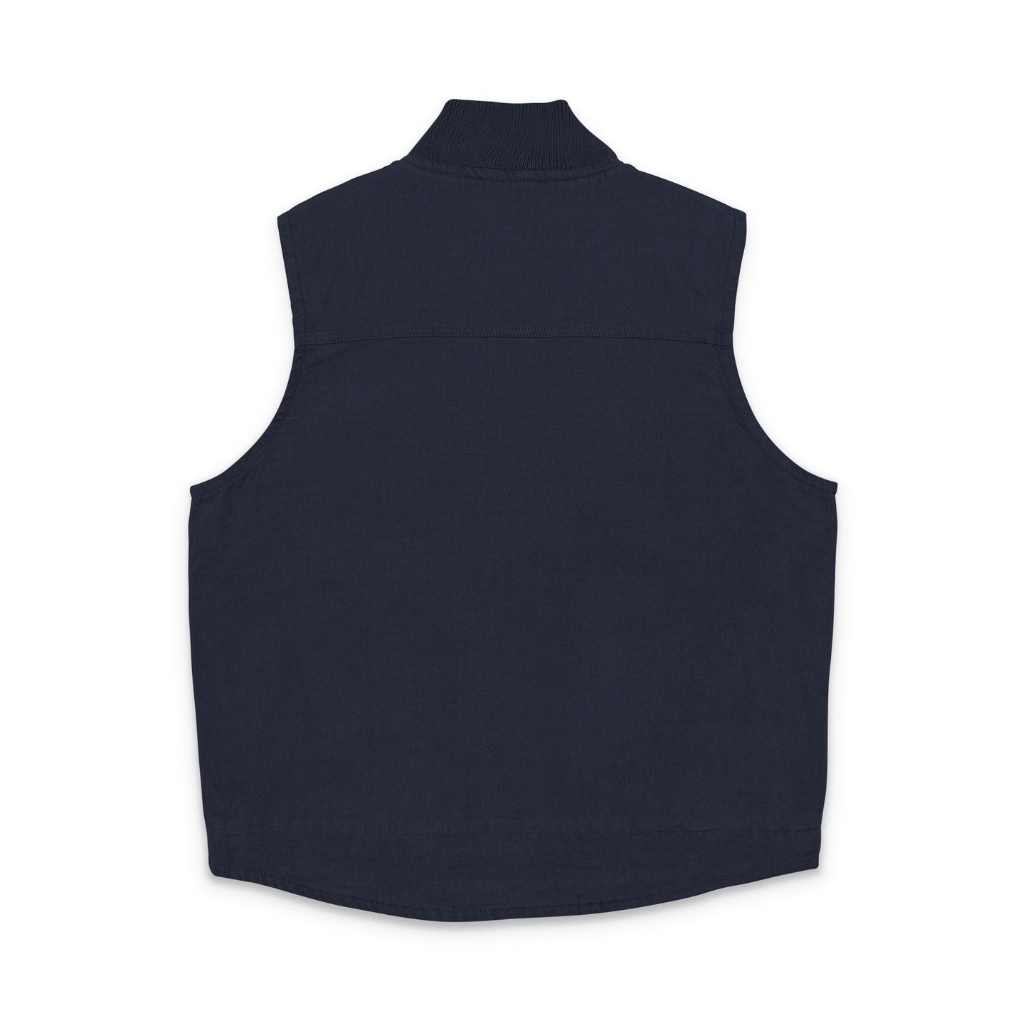 Embroidered Washed Duck Cloth Work Vest — Durable Utility Vest with Chest Logo
