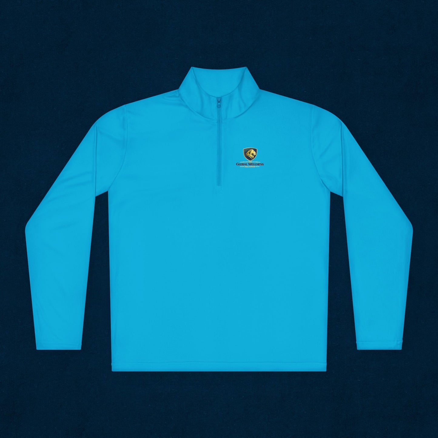 Quarter-Zip Pullover — Small Crest Logo "Live to Explore"