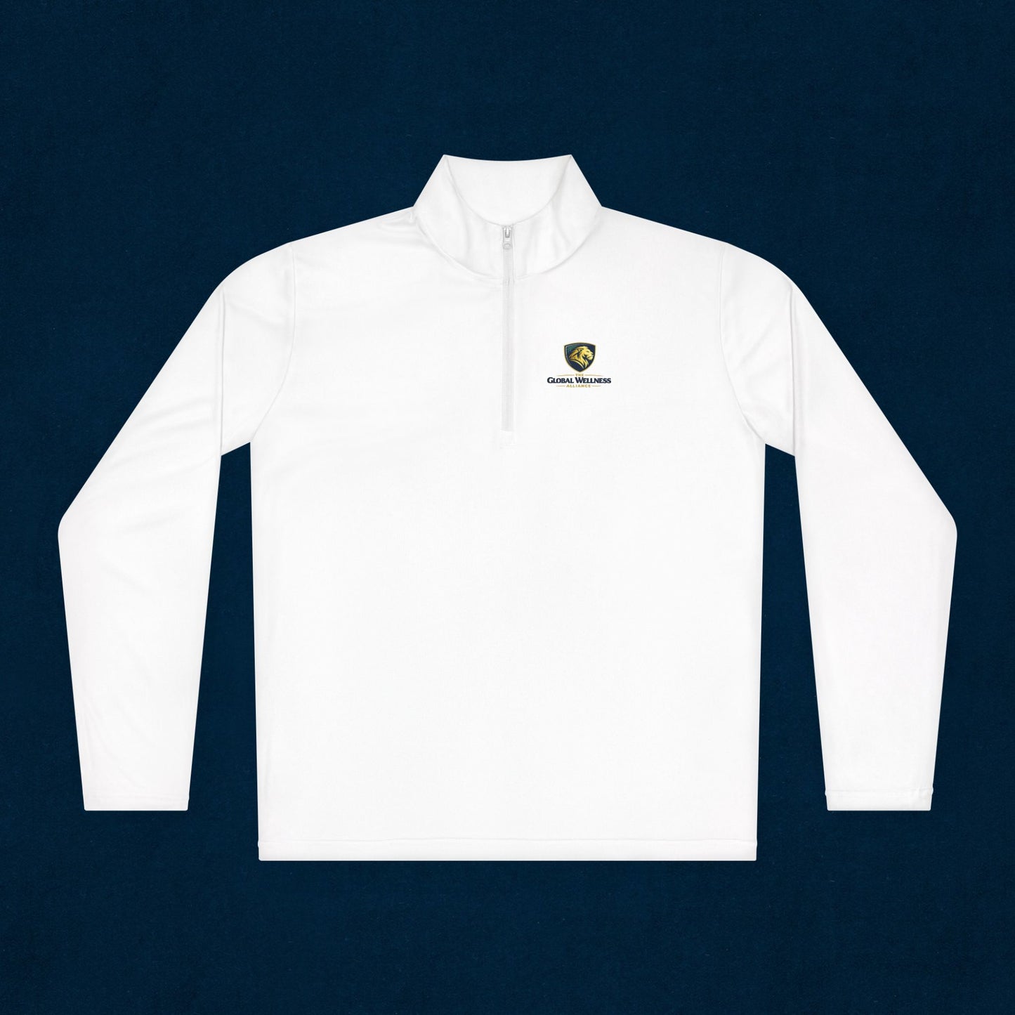 Quarter-Zip Pullover — Small Crest Logo "Live to Explore"