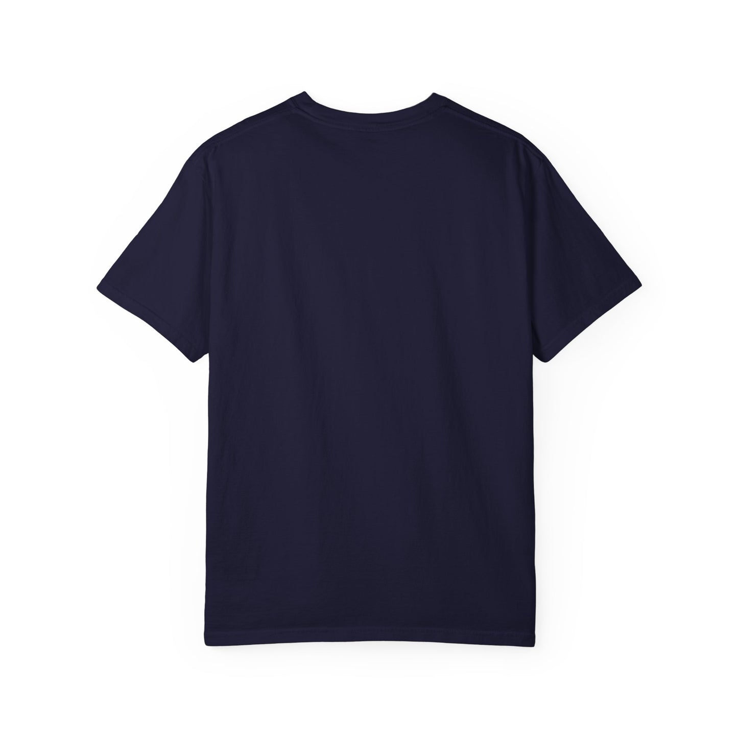 Minimal Cream T‑Shirt with Small Shield Logo — Casual Everyday Tee