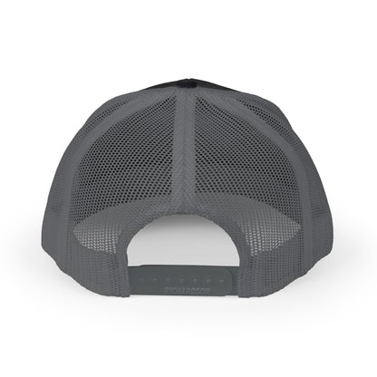 Trucker Cap with Lion Crest Logo — Embroidered Snapback Mesh Hat