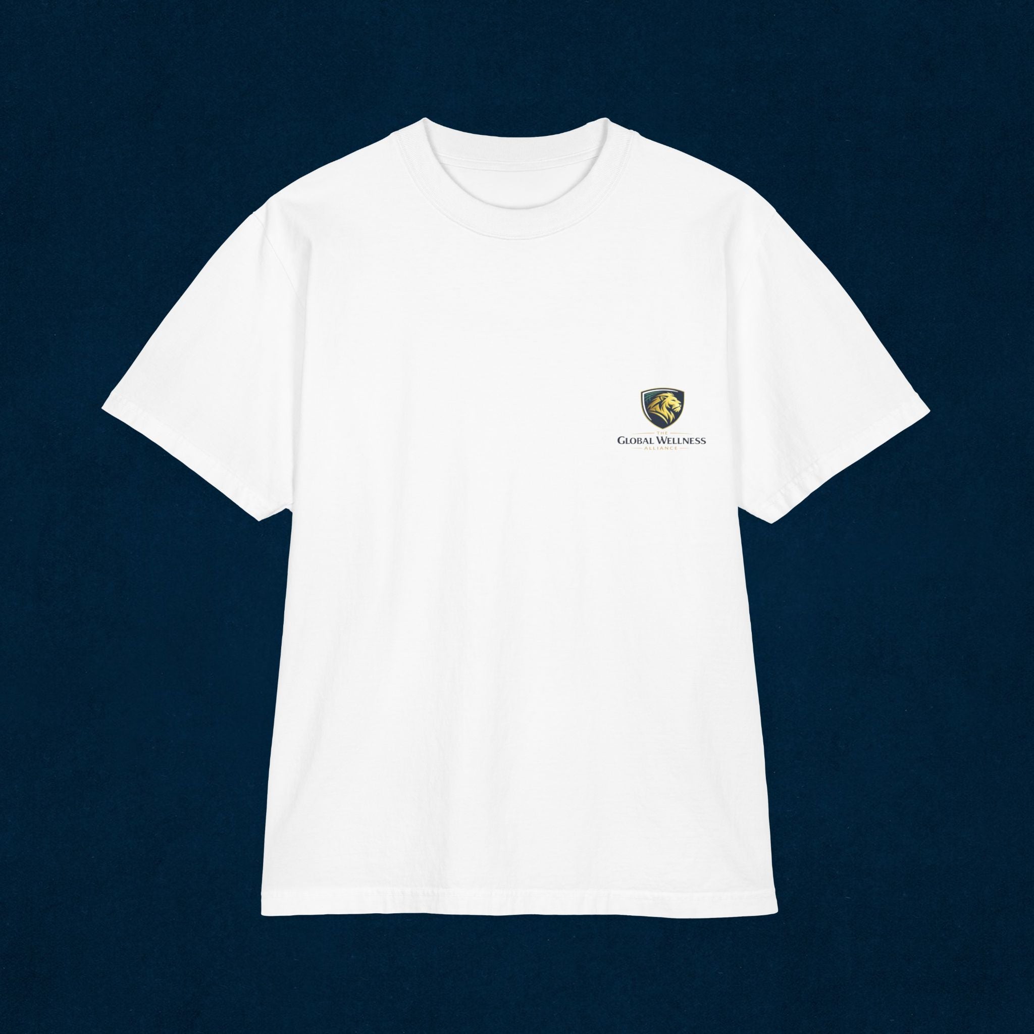 Chest Crest Logo T-Shirt — Minimal Shield Graphic Tee