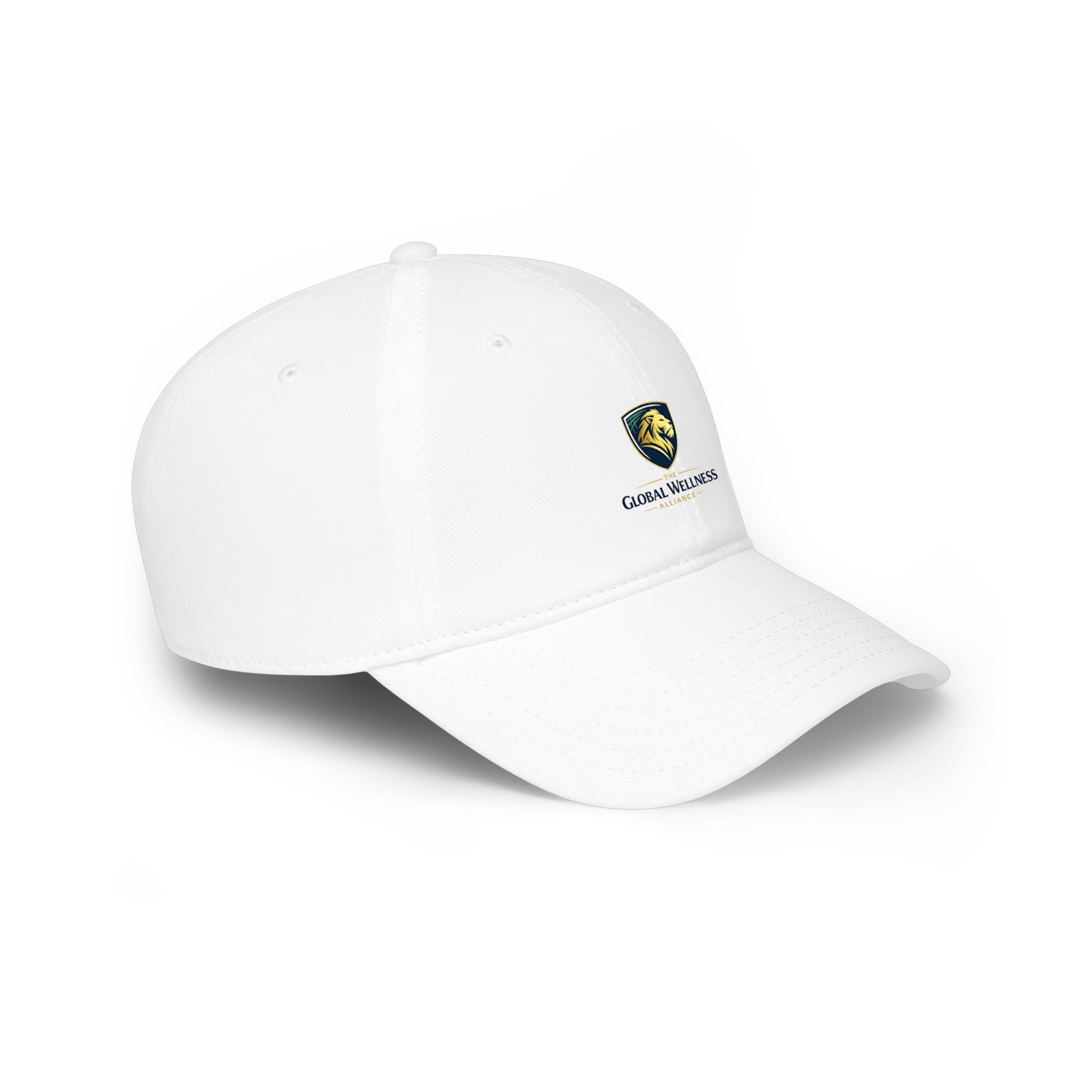 Global Wellness Low Profile Baseball Cap — Embroidered Lion Crest Logo