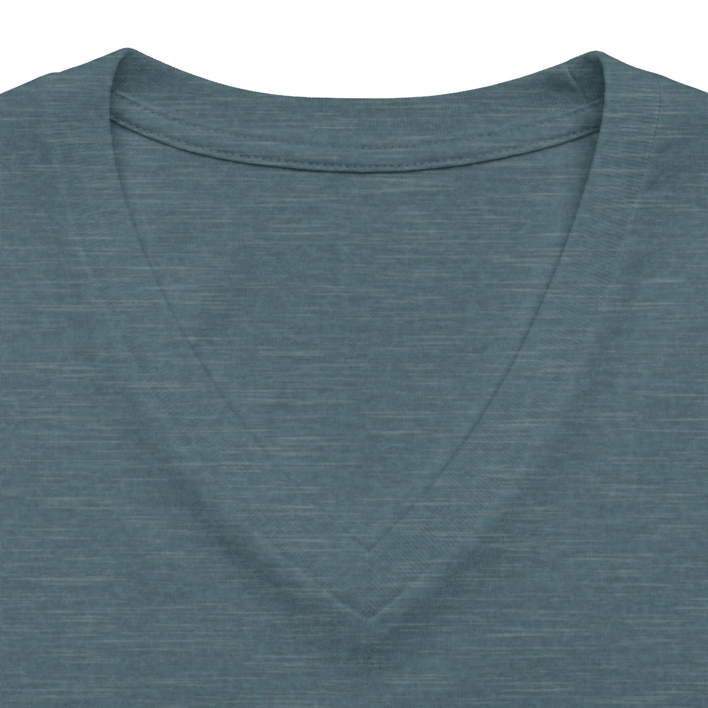 Women's V-Neck Tee — Small Chest Crest Graphic