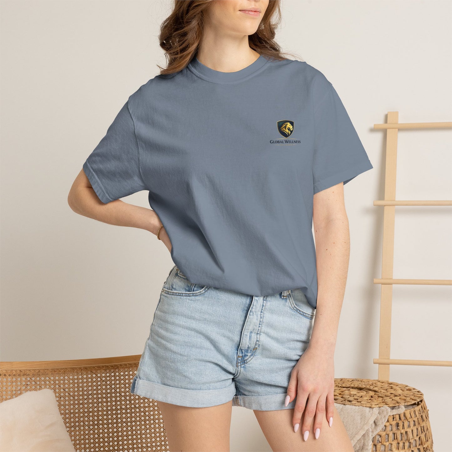 Vintage Crest T-Shirt — Gentle Waves Club Chest Logo
