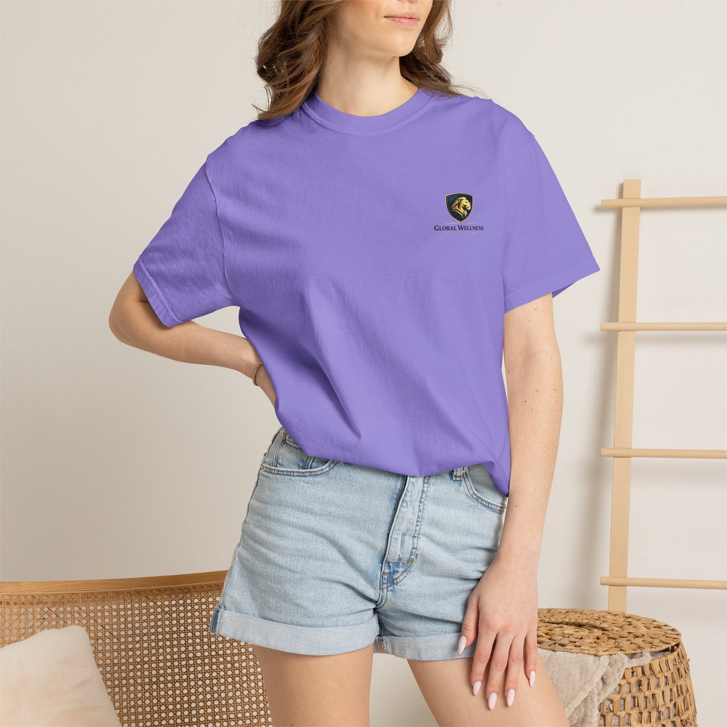 Vintage Crest T-Shirt — Gentle Waves Club Chest Logo