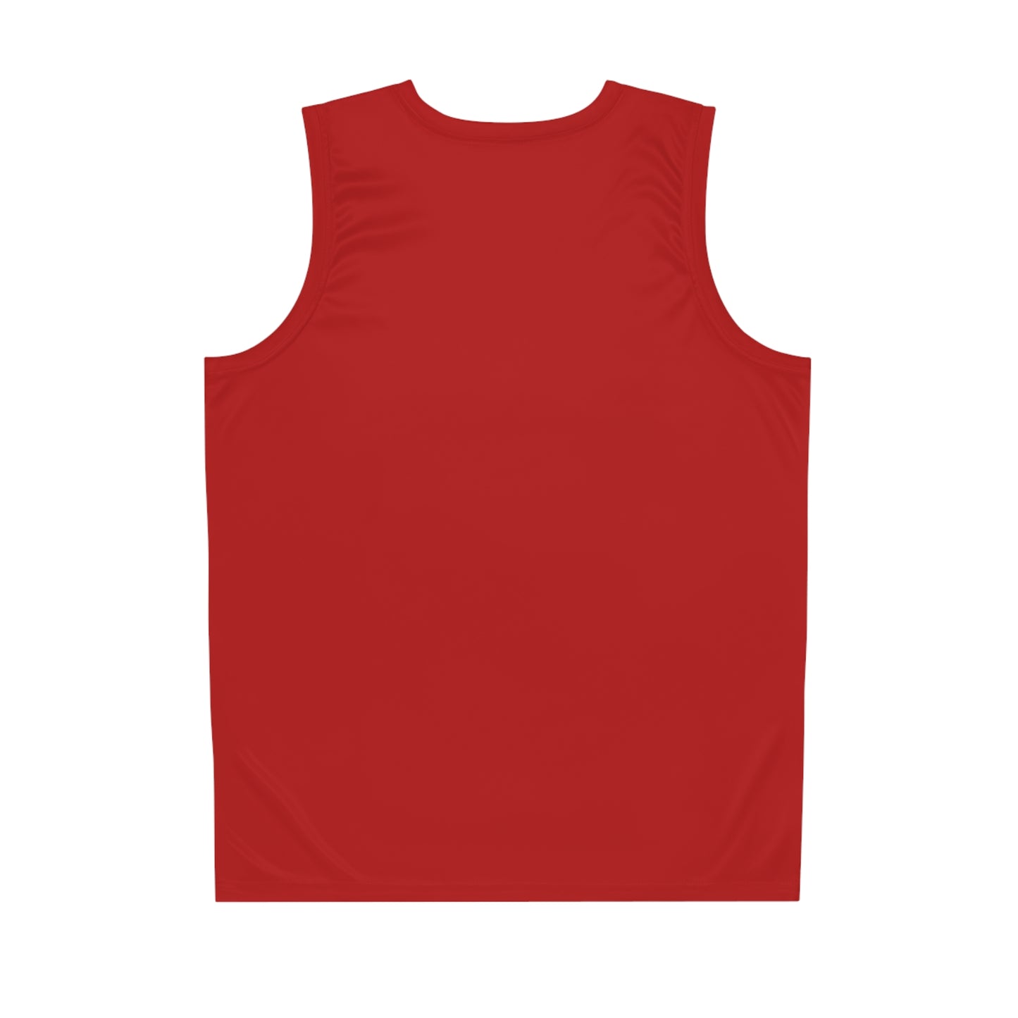 Red Team Basketball Jersey — Custom Logo Performance Tank