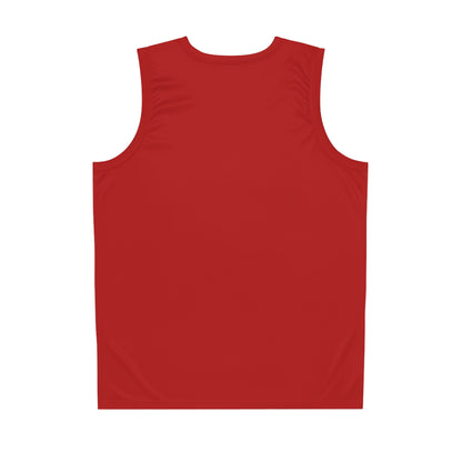 Red Team Basketball Jersey — Custom Logo Performance Tank