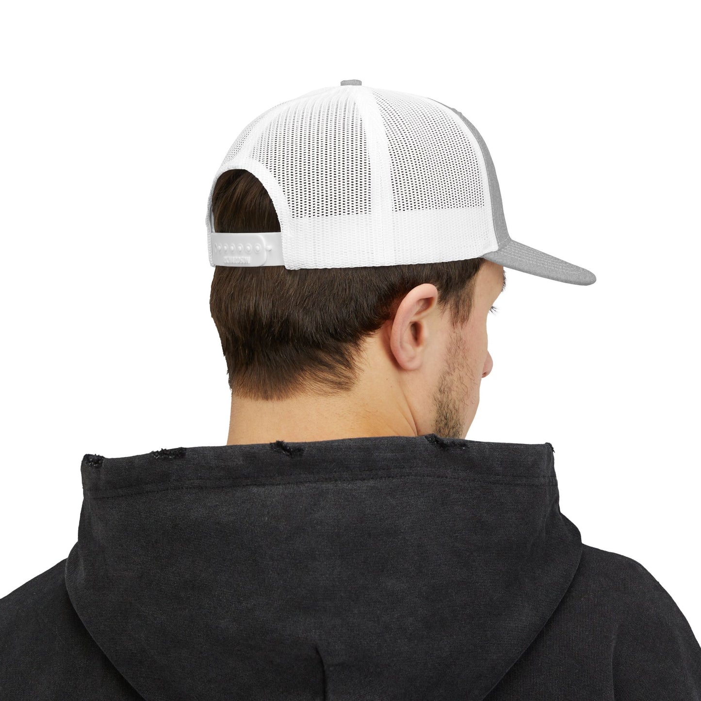 Trucker Cap with Lion Crest Logo — Embroidered Snapback Mesh Hat