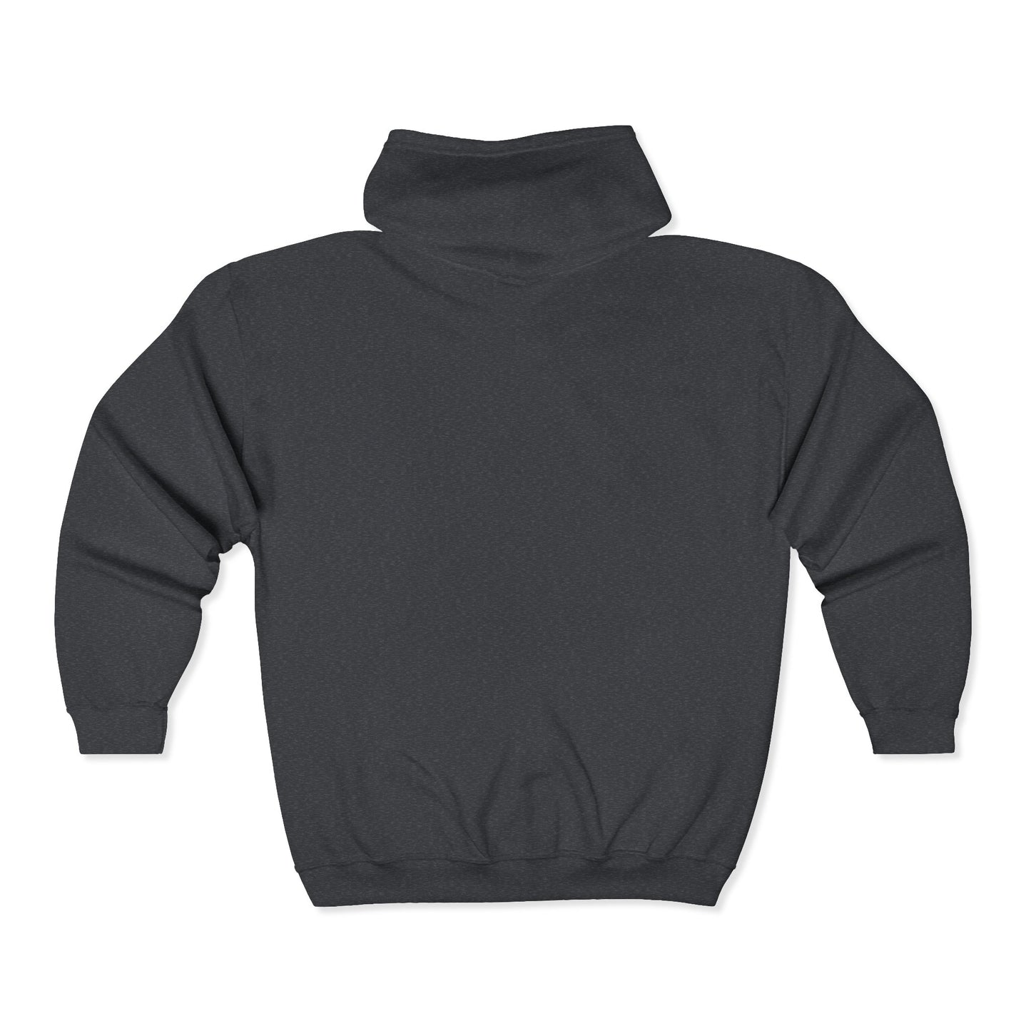 Full-Zip Hooded Sweatshirt — Classic Shield Logo "Golden Wolves"